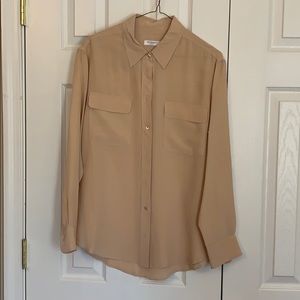 Equipment Tan Button Down